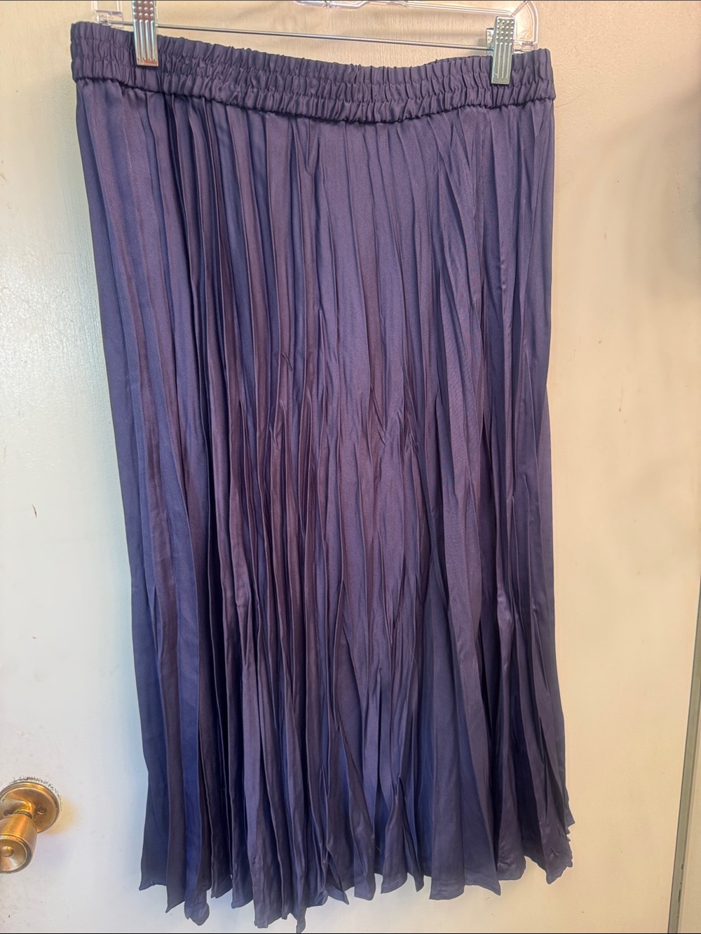 Time and Tru Navy Pleated Skirt